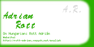 adrian rott business card
